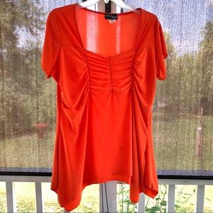 Rachel Rachel top Orange 2X